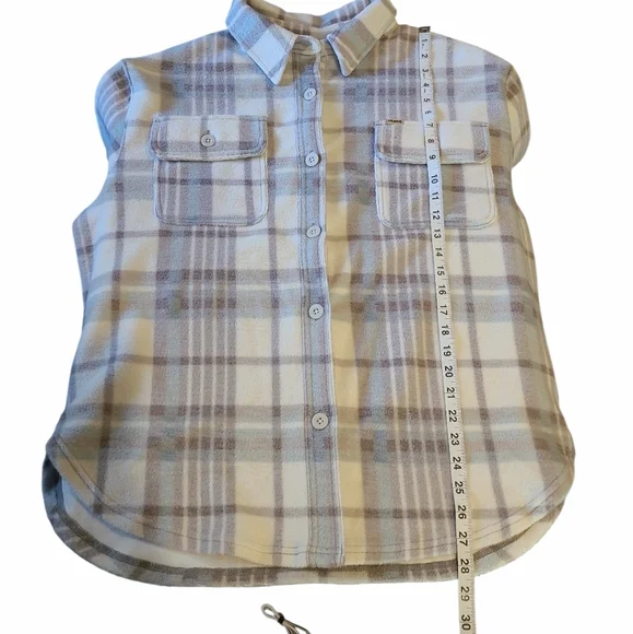 Women's Dravus Plush Fleece Plaid Button Down Zumiez Cozy Club Small - Picture 11 of 14